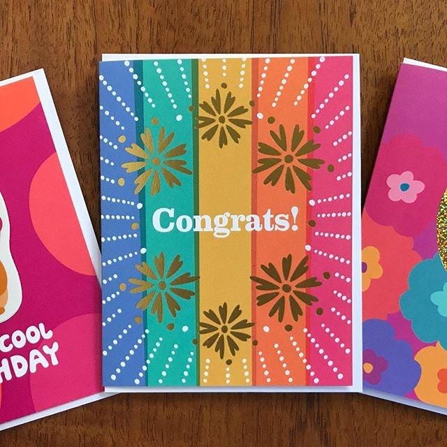 Foil Stamped Greeting Cards
