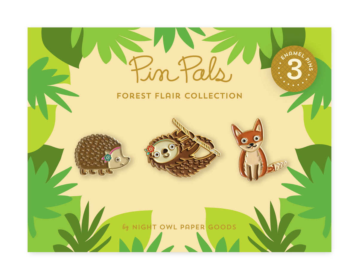 Forest Flair Collection Enamel Pin Gift Set