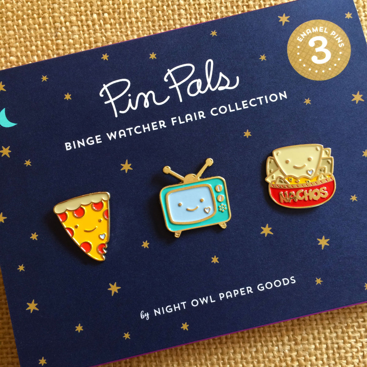 Binge Watcher Flair Pin Pals pin collector gift set