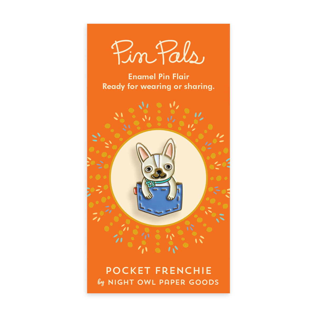 Pocket Frenchie Enamel pin