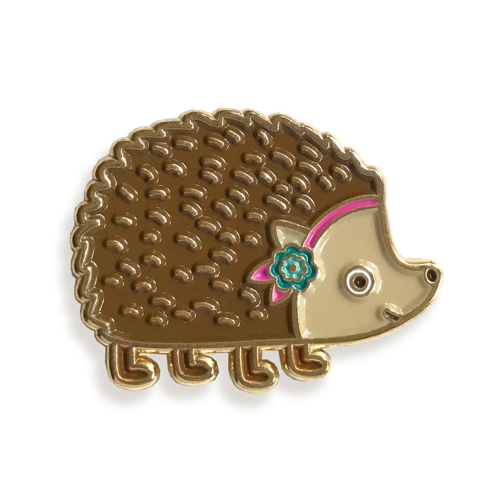 Hedgehog Enamel pin