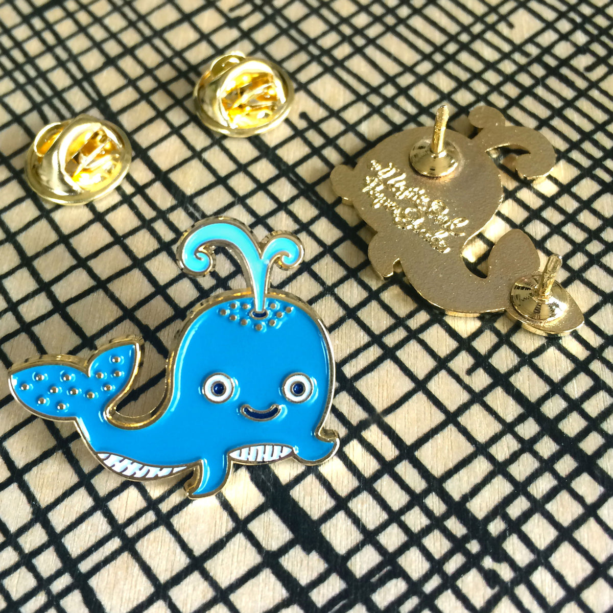 Whale Enamel pin