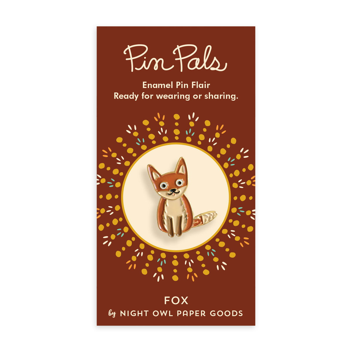 Fox Enamel pin