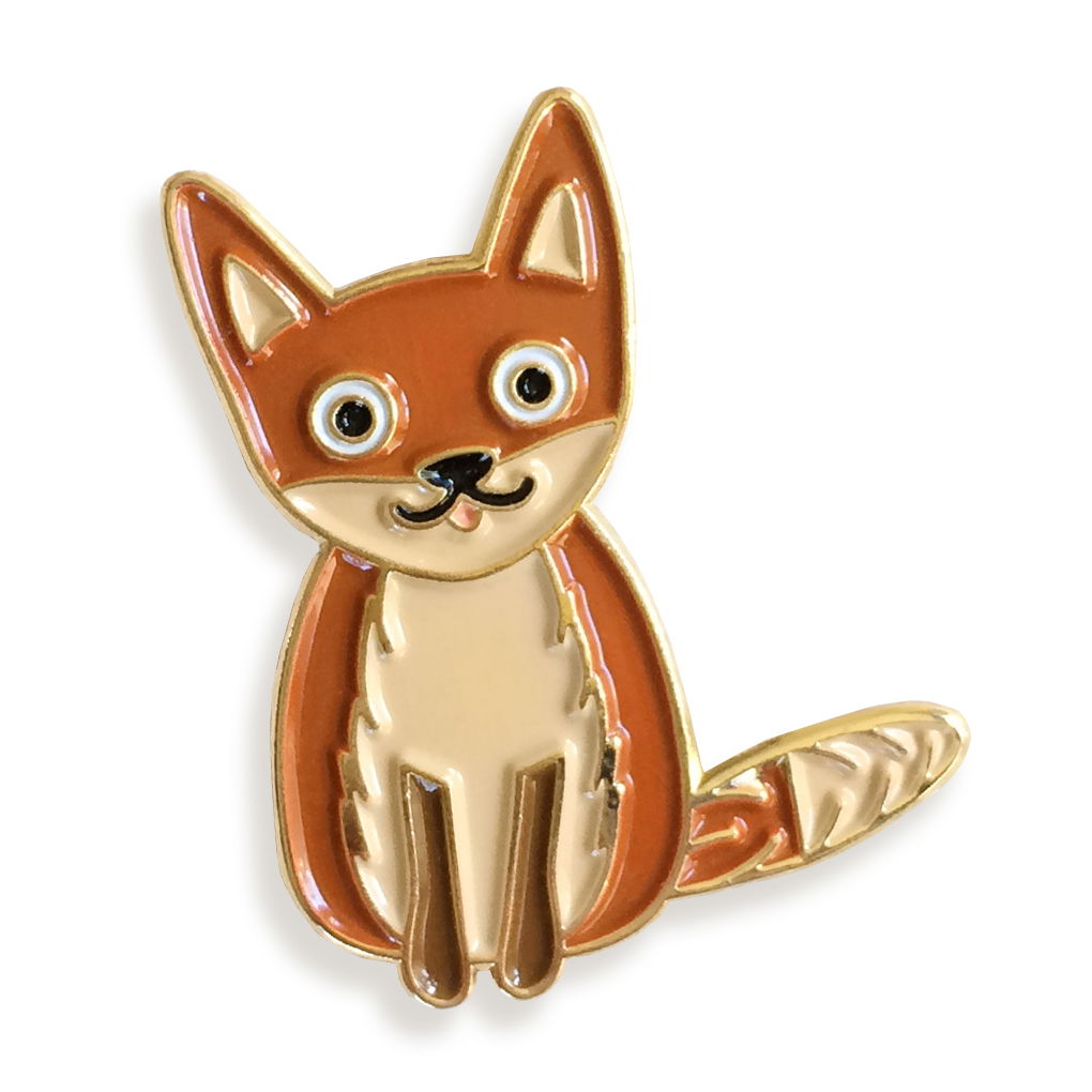 Fox Enamel pin