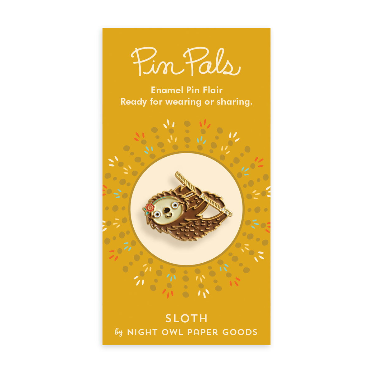 Sloth Enamel pin
