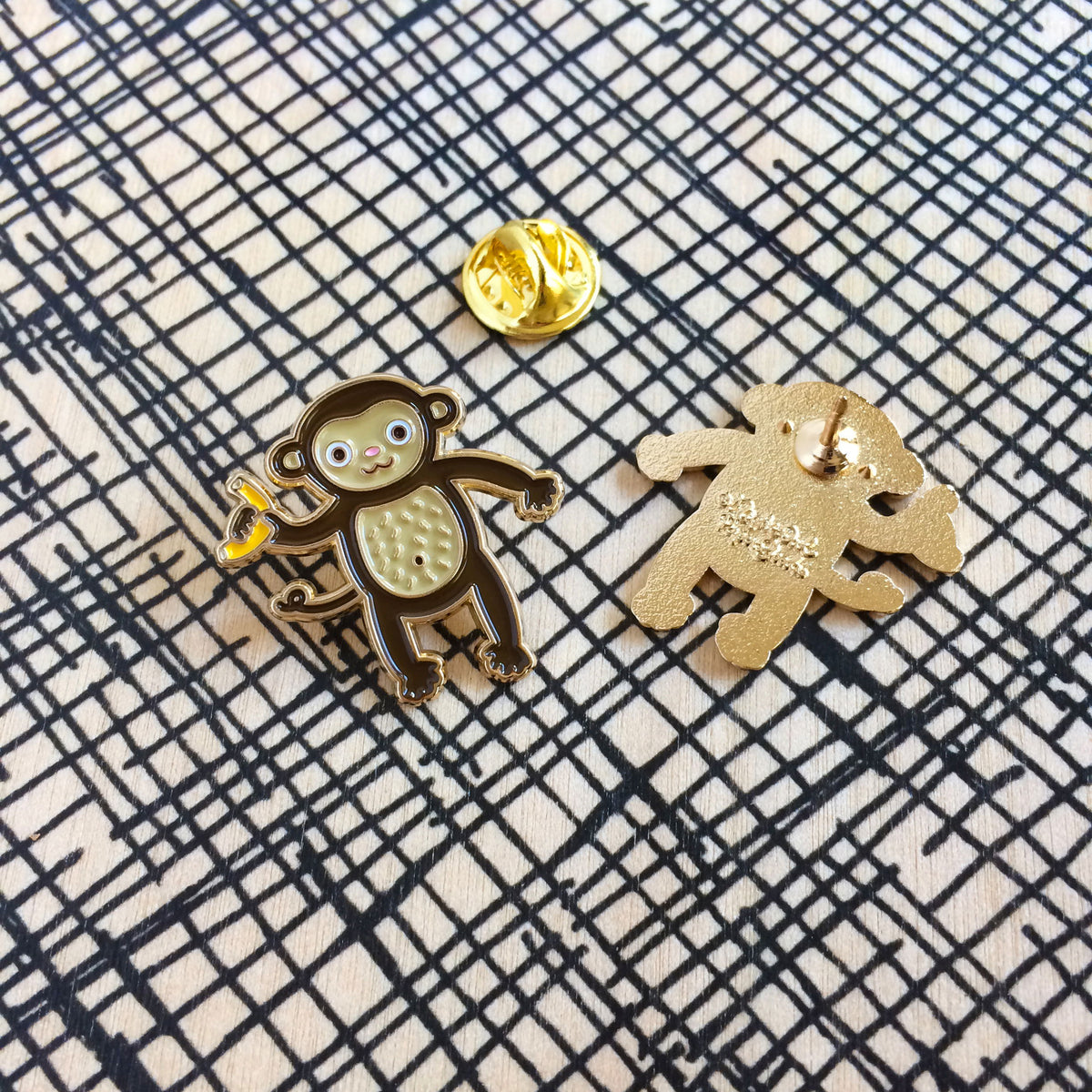 Monkey Enamel pin