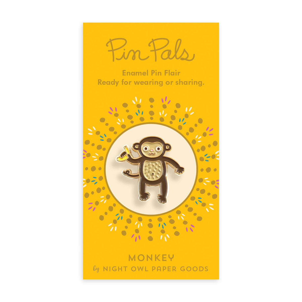 Monkey Enamel pin