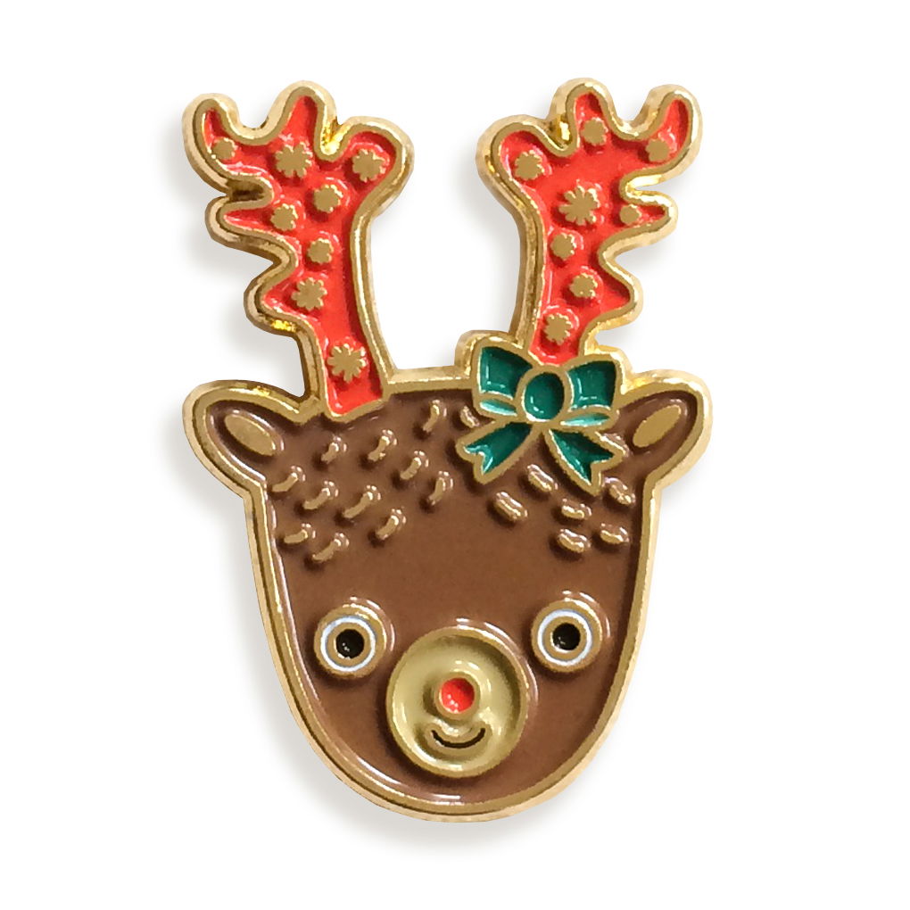 Reindeer Enamel pin