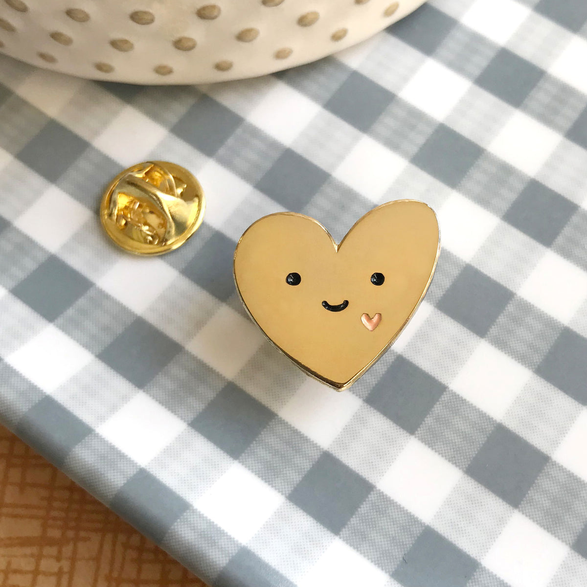 Happy Heart Enamel pin