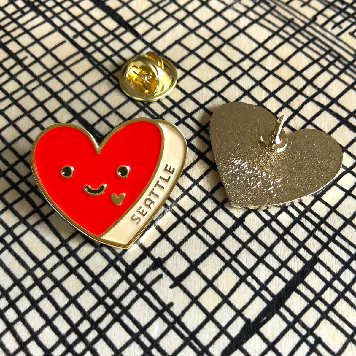 Seattle Heart Enamel pin