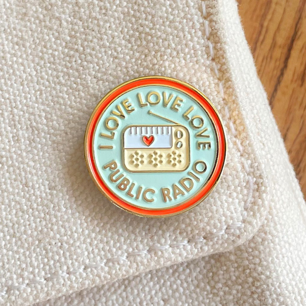 Public Radio Enamel pin