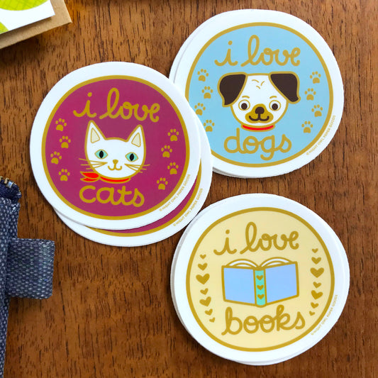 Love Cats Vinyl Sticker