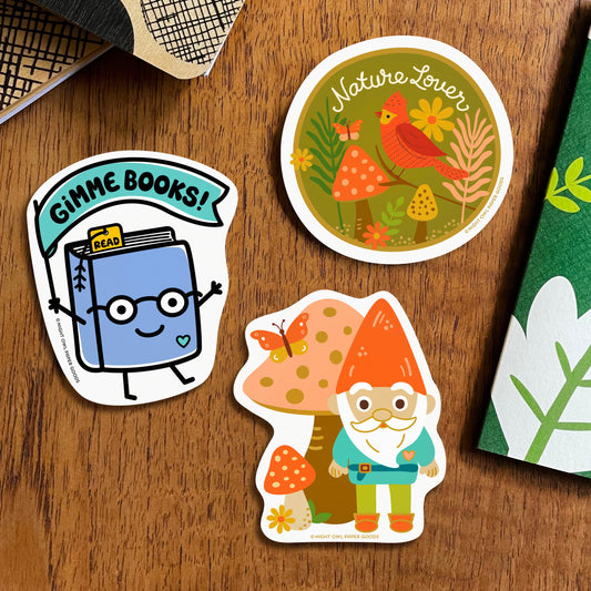 Gimme Books Vinyl Sticker