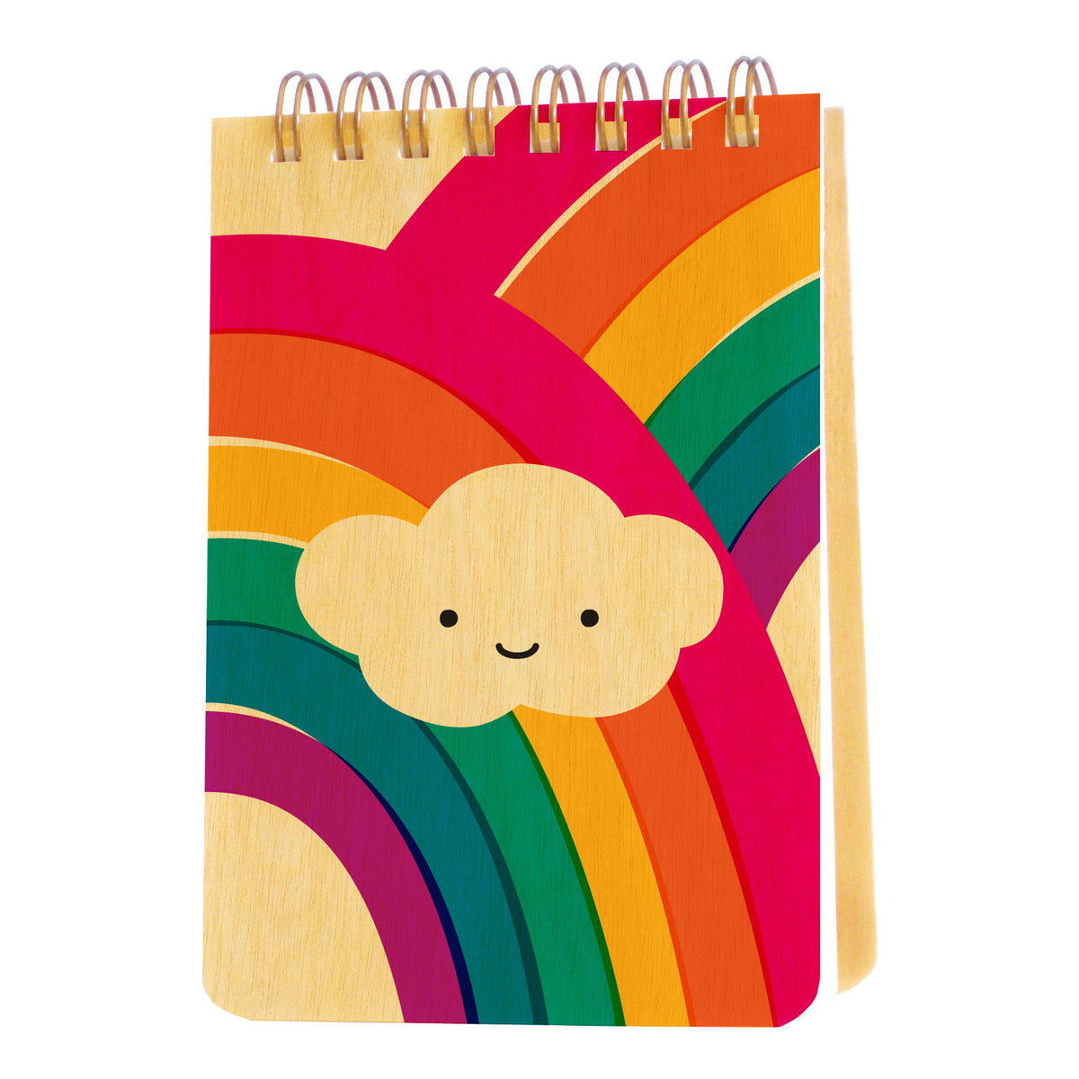 Good Vibes wood mini notepad + pen gift set