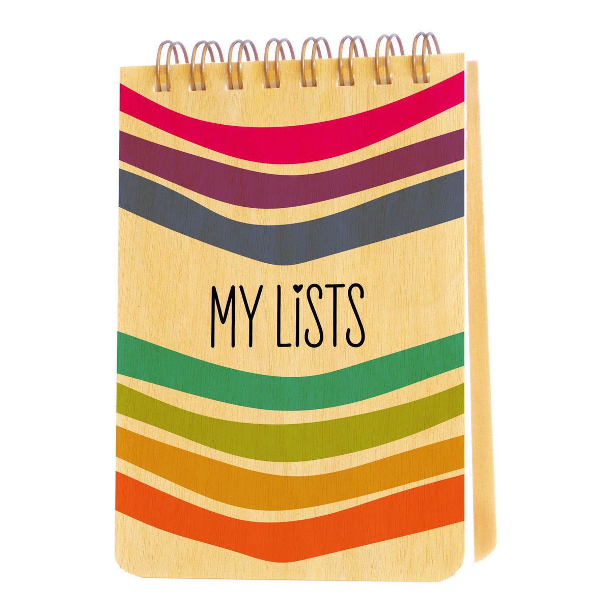 Good at Lists wood mini notepad + pen gift set