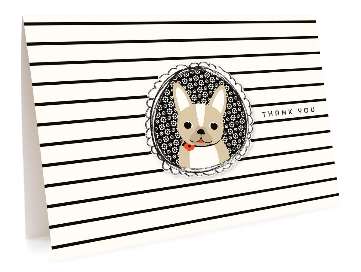 Frenchie Thank You Card