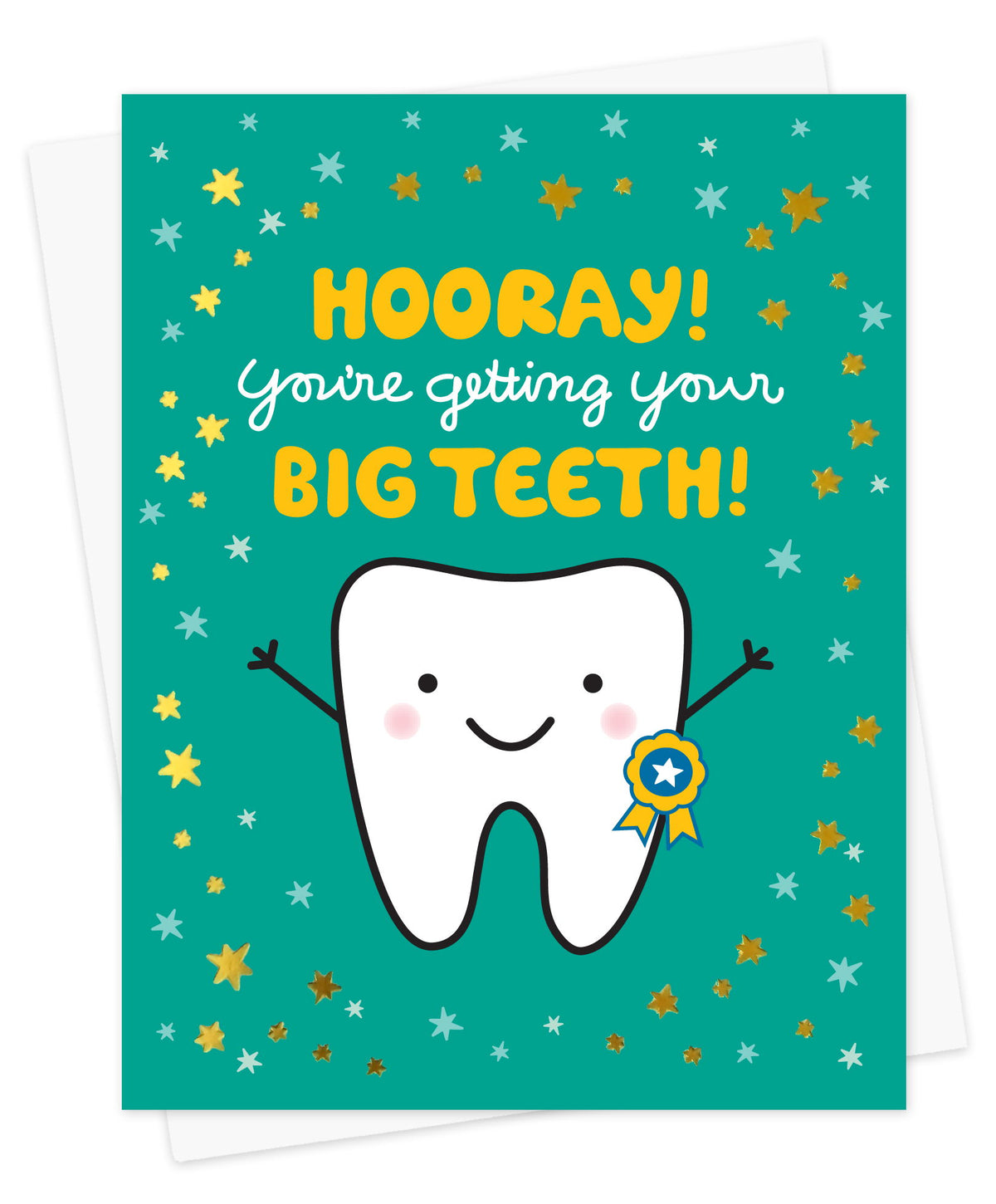 Big Teeth Foil-Stamped Congratulations Card