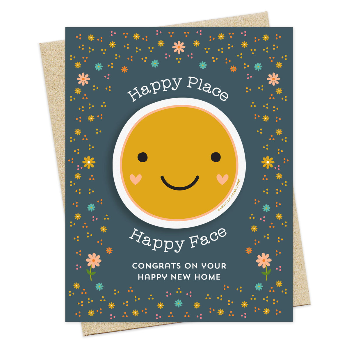Happy Place Sticker New Home Card