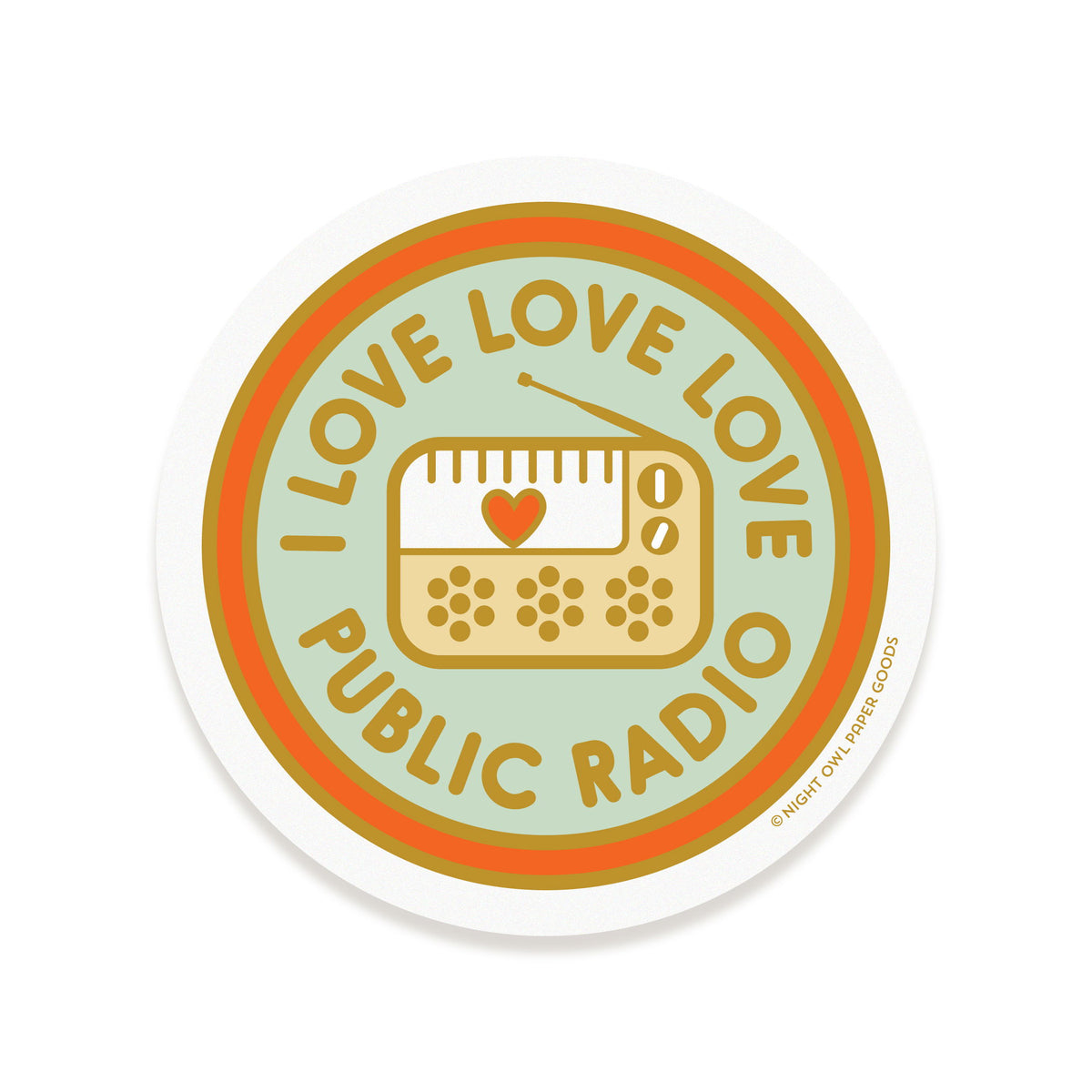 Public Radio Vinyl Sticker