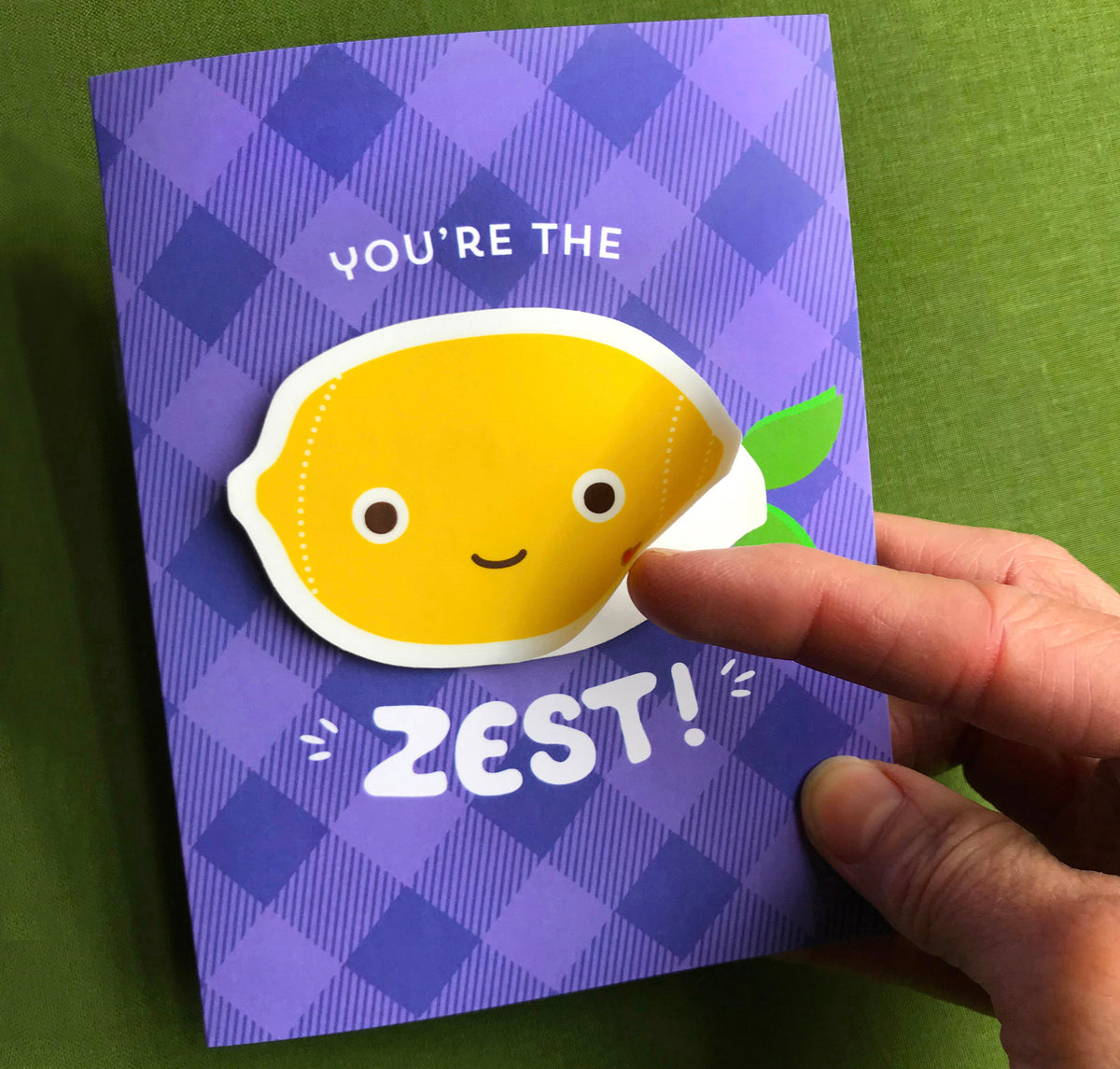 Lemon Zest Sticker Encouragement Card