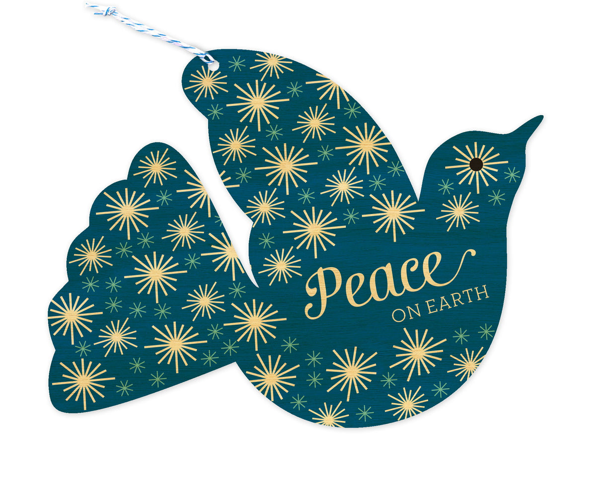 Dove Wood Holiday Card & Ornament
